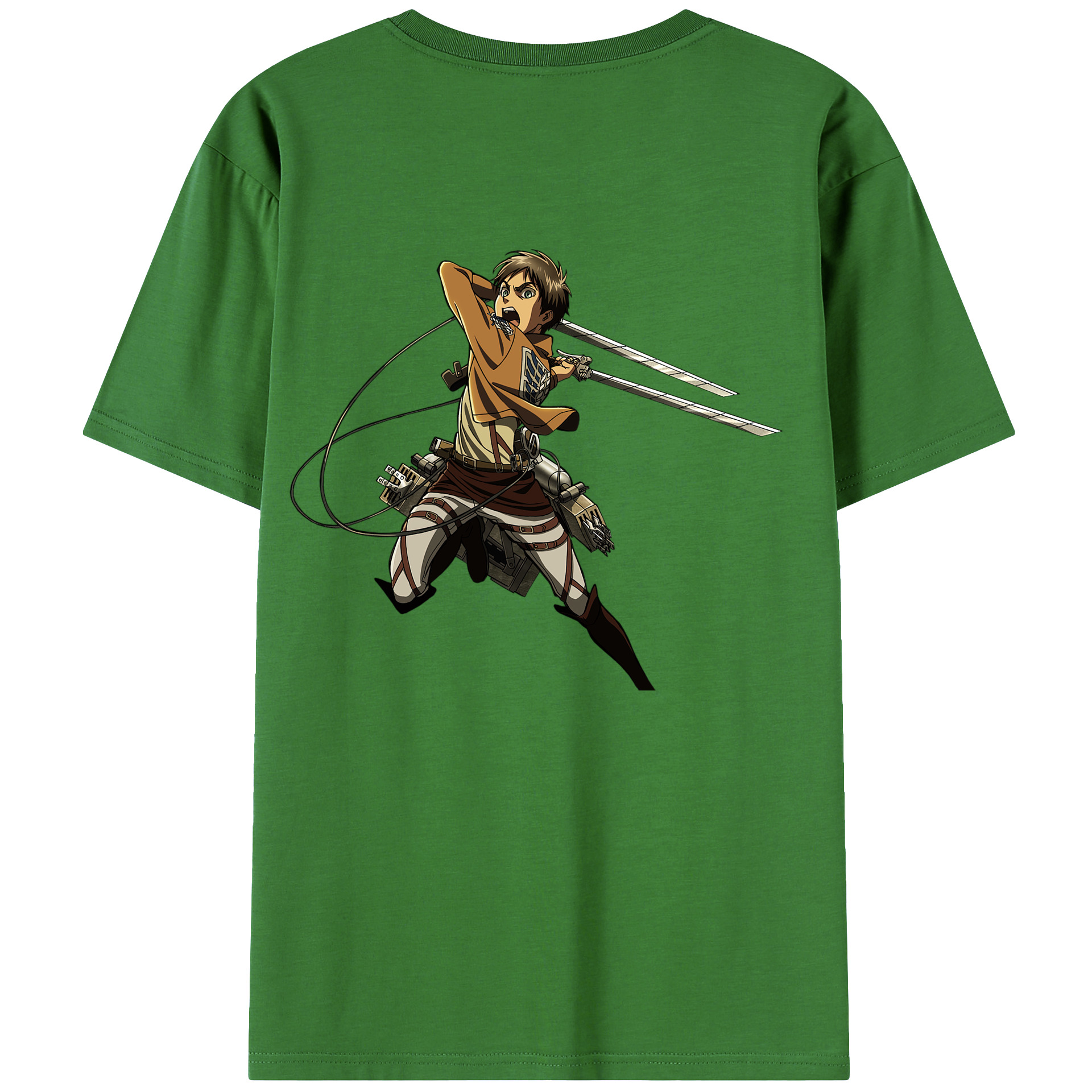 （画像用） 進撃の巨人 エレン･イェーガー Attack on Titan Eren Jäger レディース半袖Tシャツ(バックプリント)